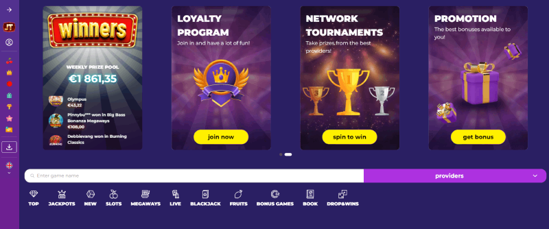 Jacktop Casino Website