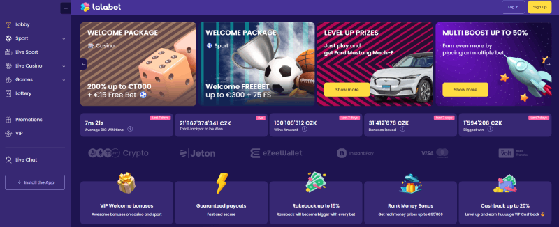 lala.bet Casino Website