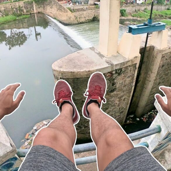 Oliver Nordin tijdens het freerunnen