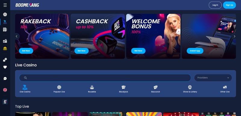 Boomerang.bet Top NetEnt Casino