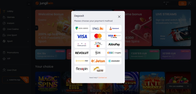 JungliWIN Casino Hoe: Stap 3