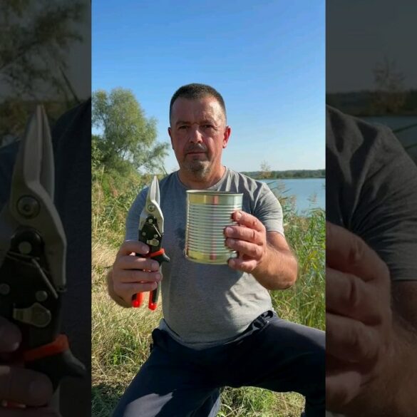 'Sergio Outdoors' met een blik in zijn handen