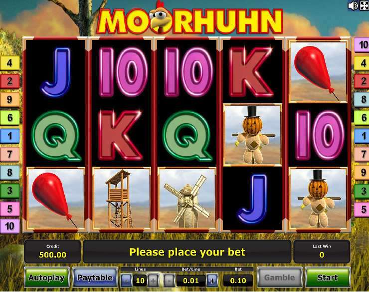moorhuhn novomatic
