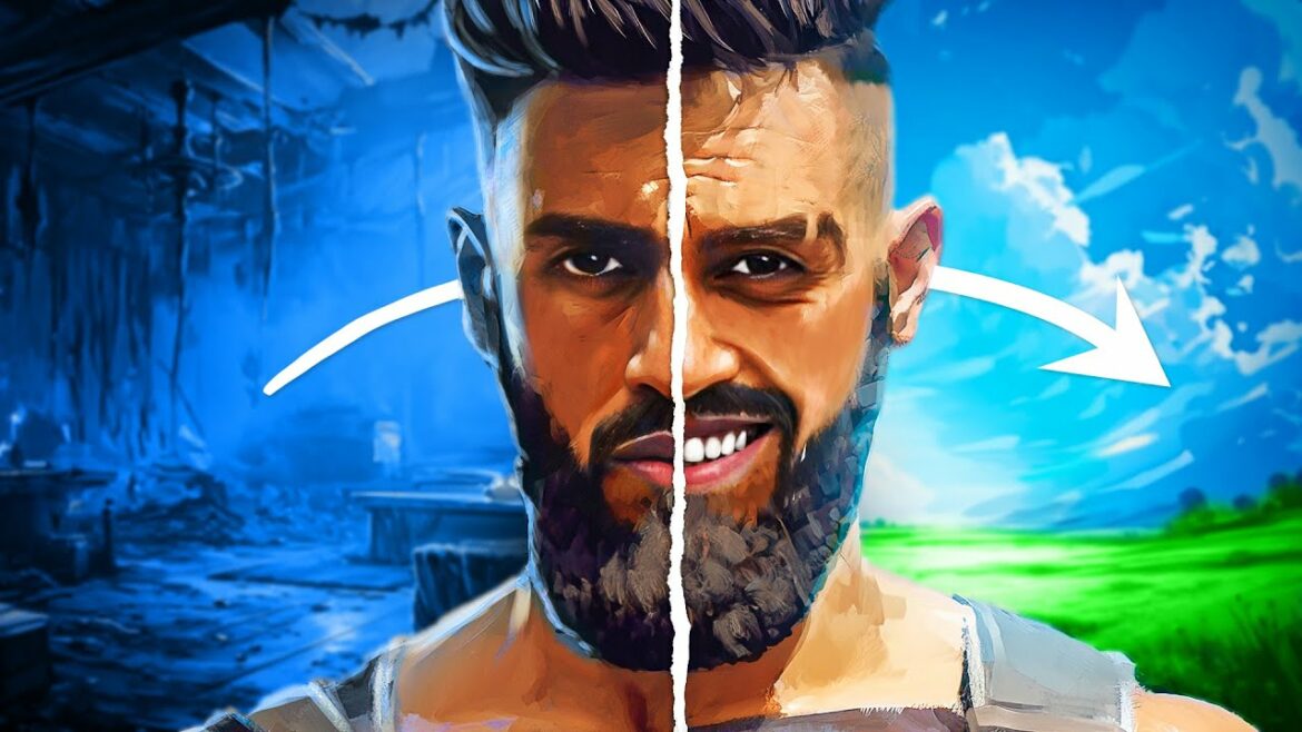Geanimeerde selfie van Hamza Ahmed