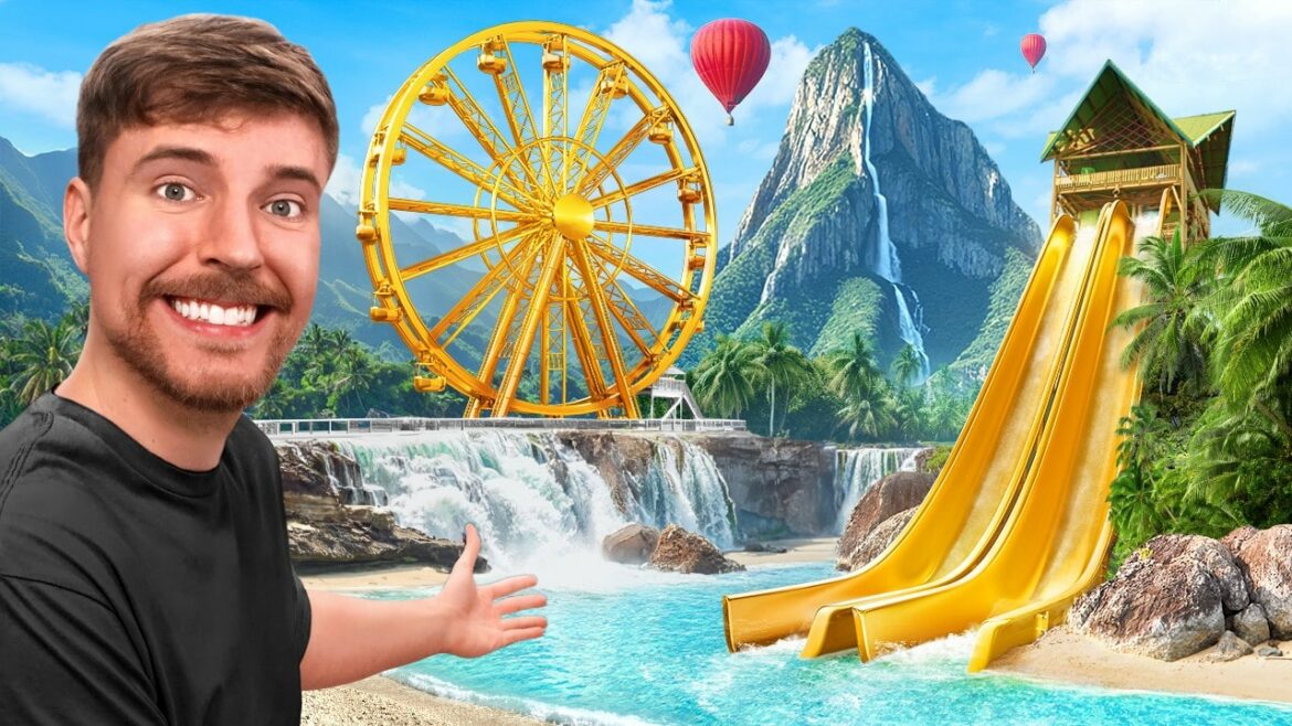 MrBeast bij zijn eigen eiland