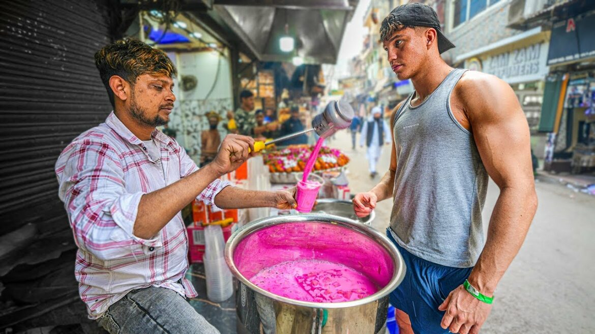 Joe Fazer bij een street food kraampje