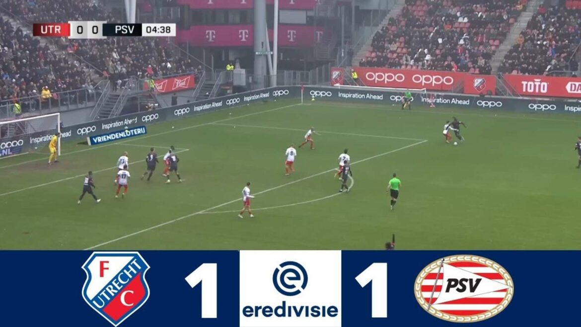 FC Utrecht maakt een einde aan de zegereeks van PSV