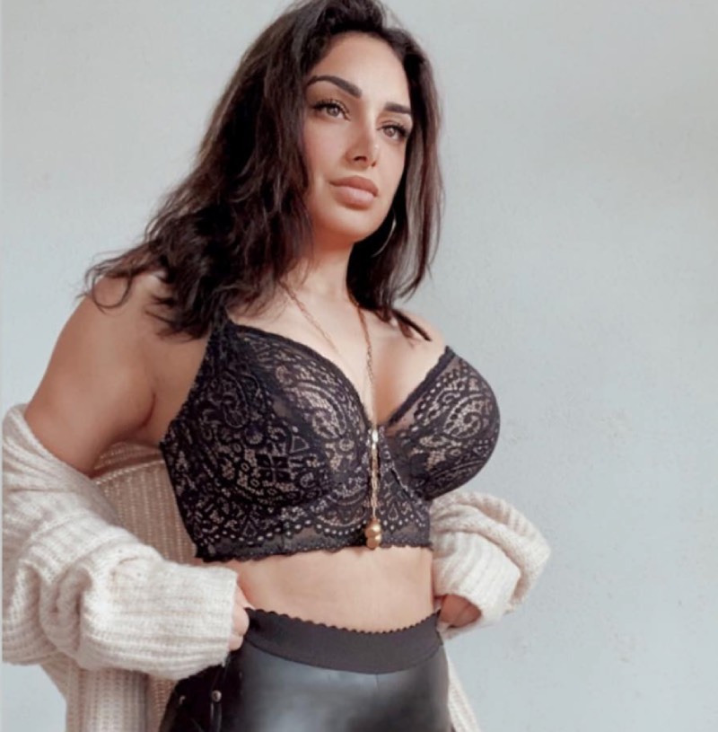 Jade in lingerie