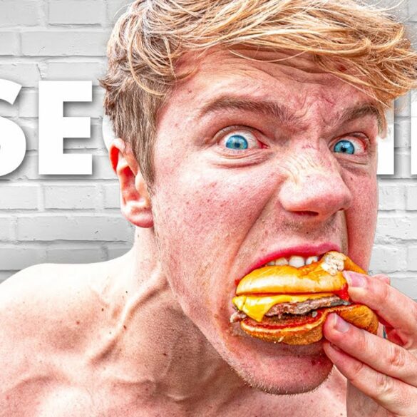 Frank van Dam eet hamburger in minder dan 1 seconde