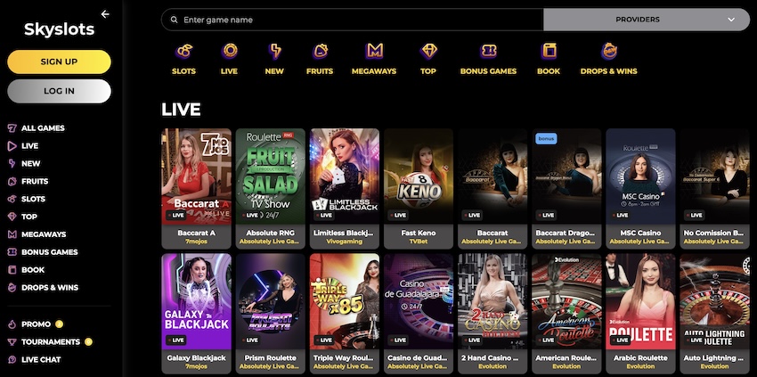 Skyslots Casino Recensie