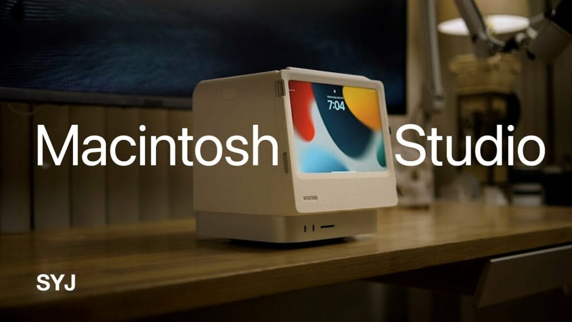 Scott Yu-Jan met zijn nieuwe Macintosh Studio
