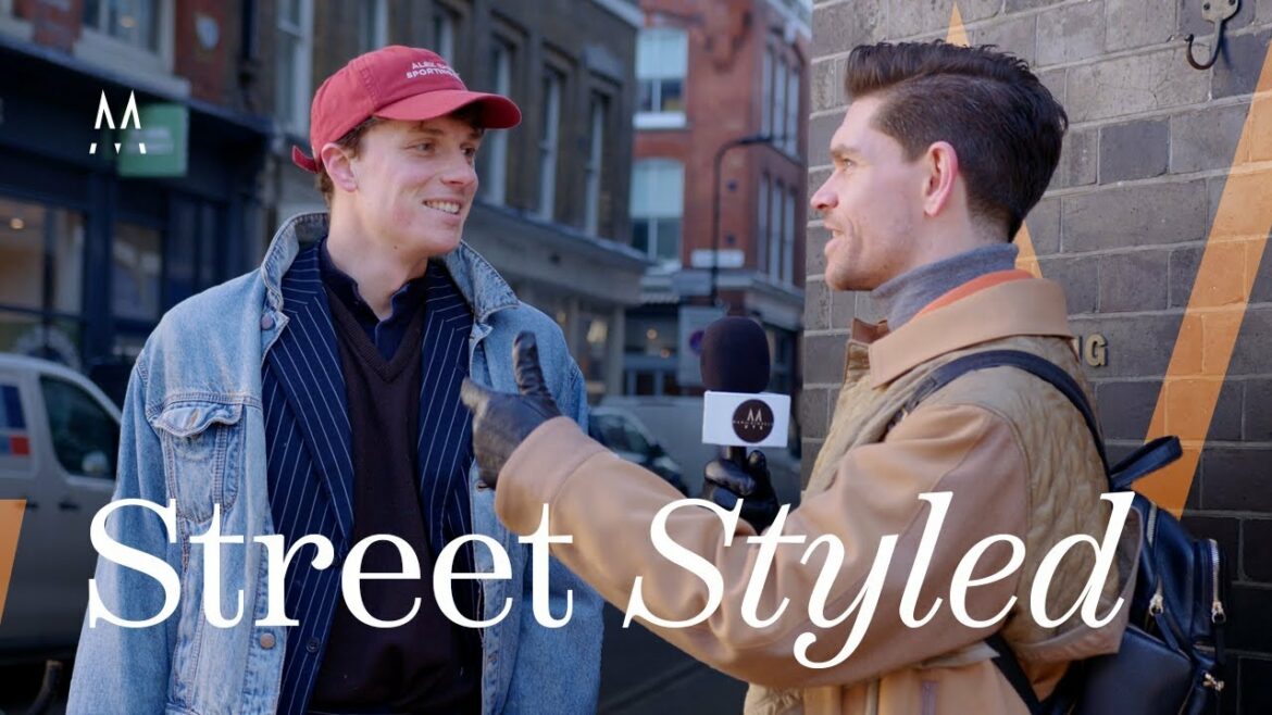 Robin James doet een interview op straat