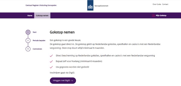 CRUKS registreren website