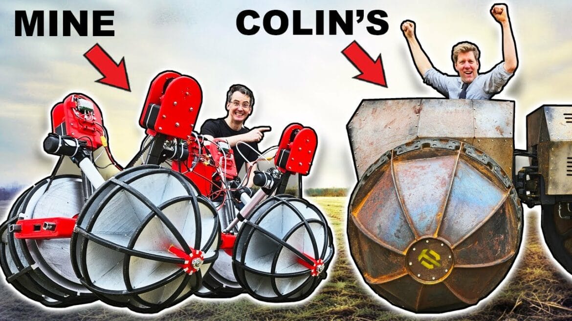 James Bruton en Colin Furze in tanks