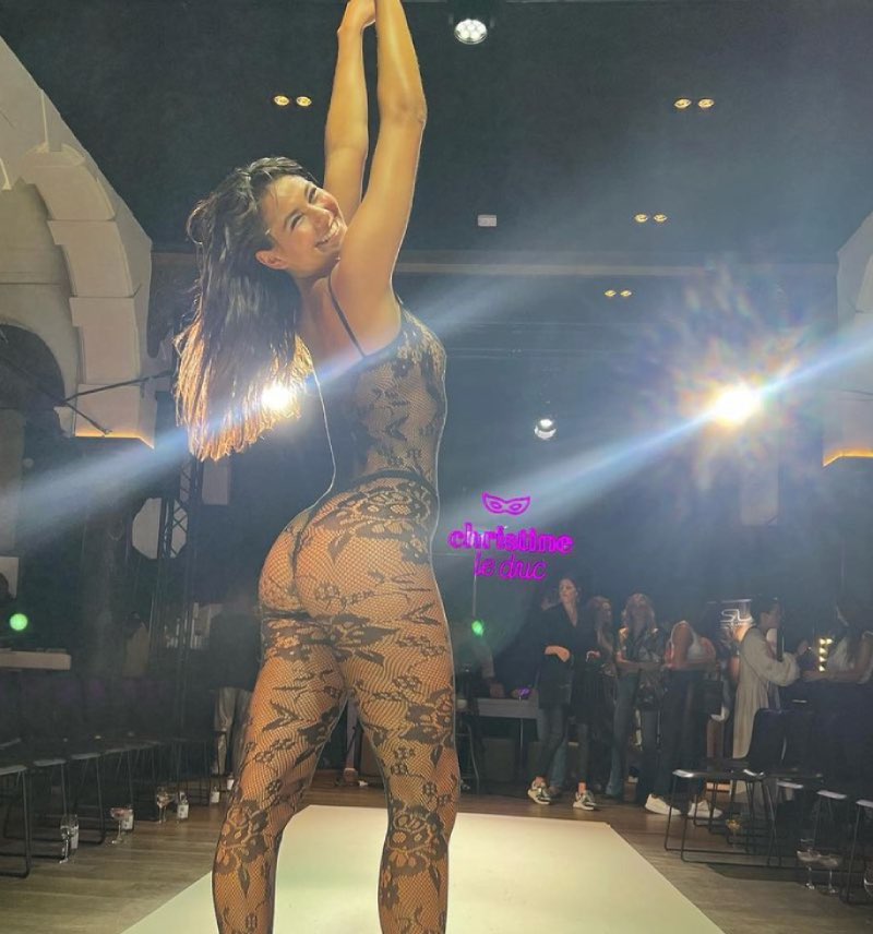 Donna op catwalk