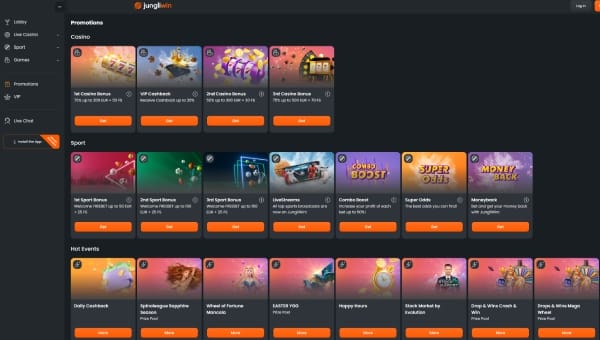 JungliWin Casino Promoties 