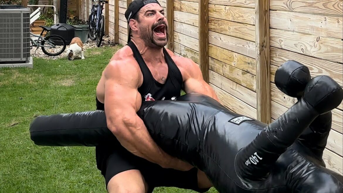 Eric Bugenhagen tijdens een van zijn workouts