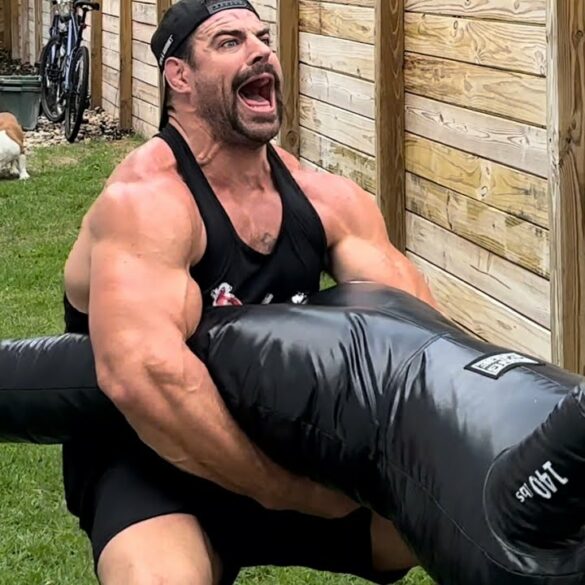 Eric Bugenhagen tijdens een van zijn workouts