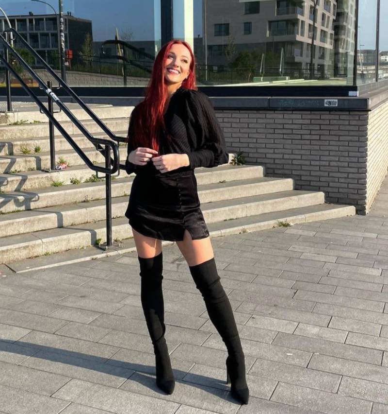 Megane outfit zwart jurk