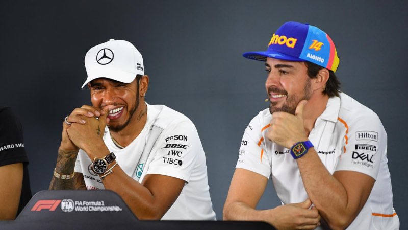 Alonso en Hamilton