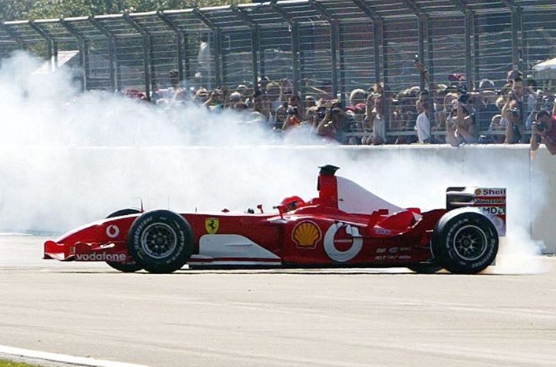 Ferrari V10 Formule 1 auto's 