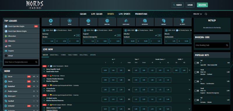 Nords Casino bookmaker startpagina