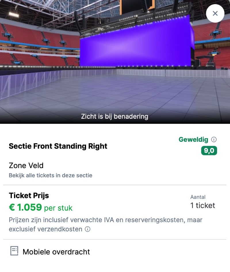 Taylor VIP tickets