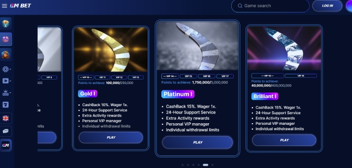 BM.Bet VIP loyaliteitsprogramma