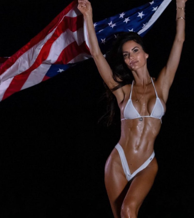 Amerikaanse bikini babe