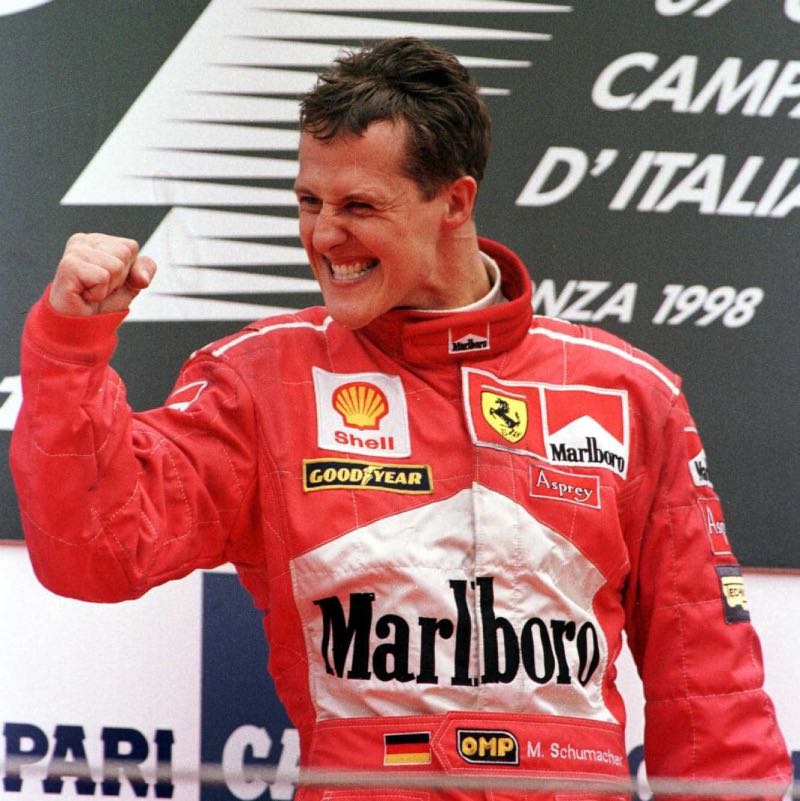 Michael Schumacher en Lewis Hamilton 
