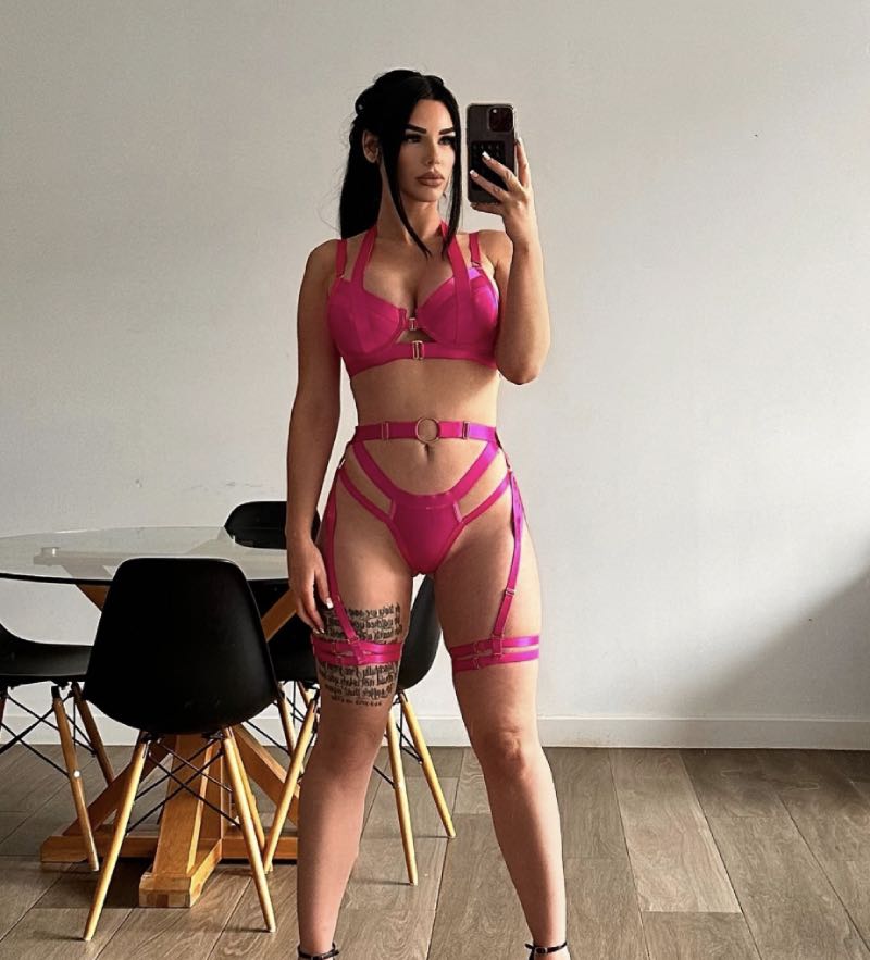 Sexy rode lingerie