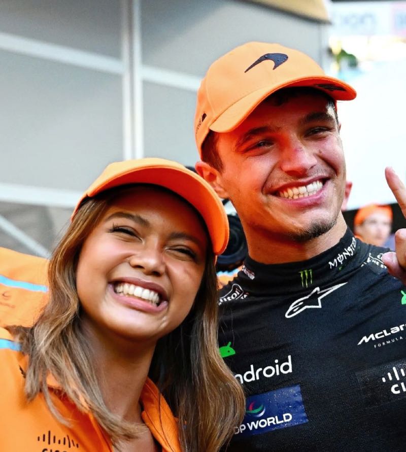 Bianca en Lando Norris 