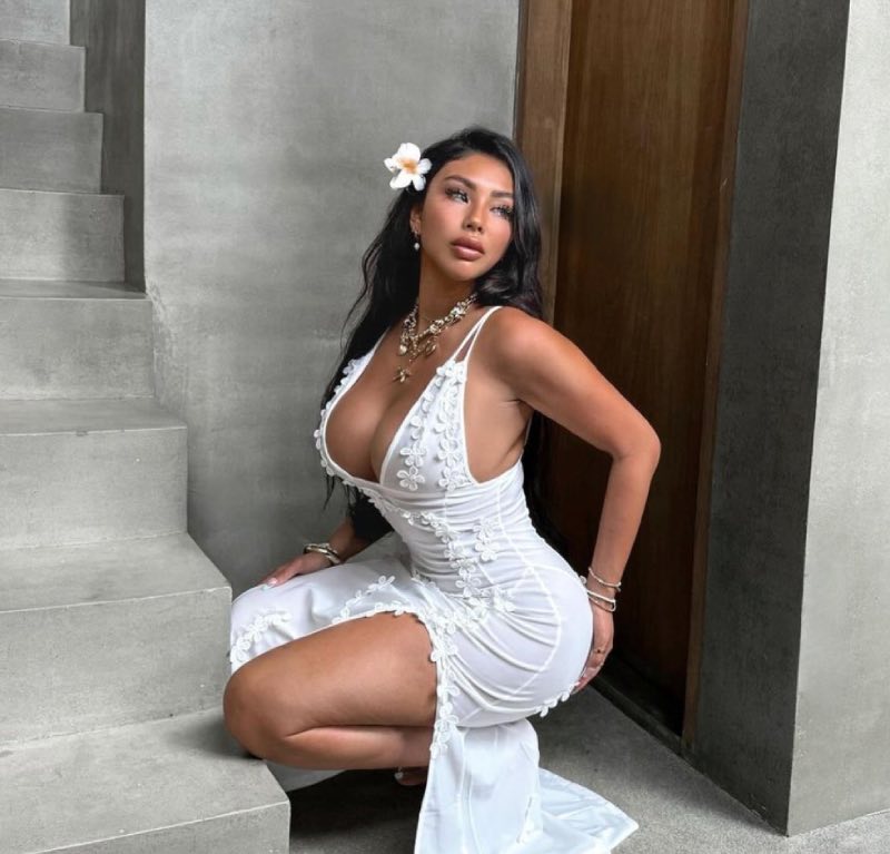 Sexy witte jurk