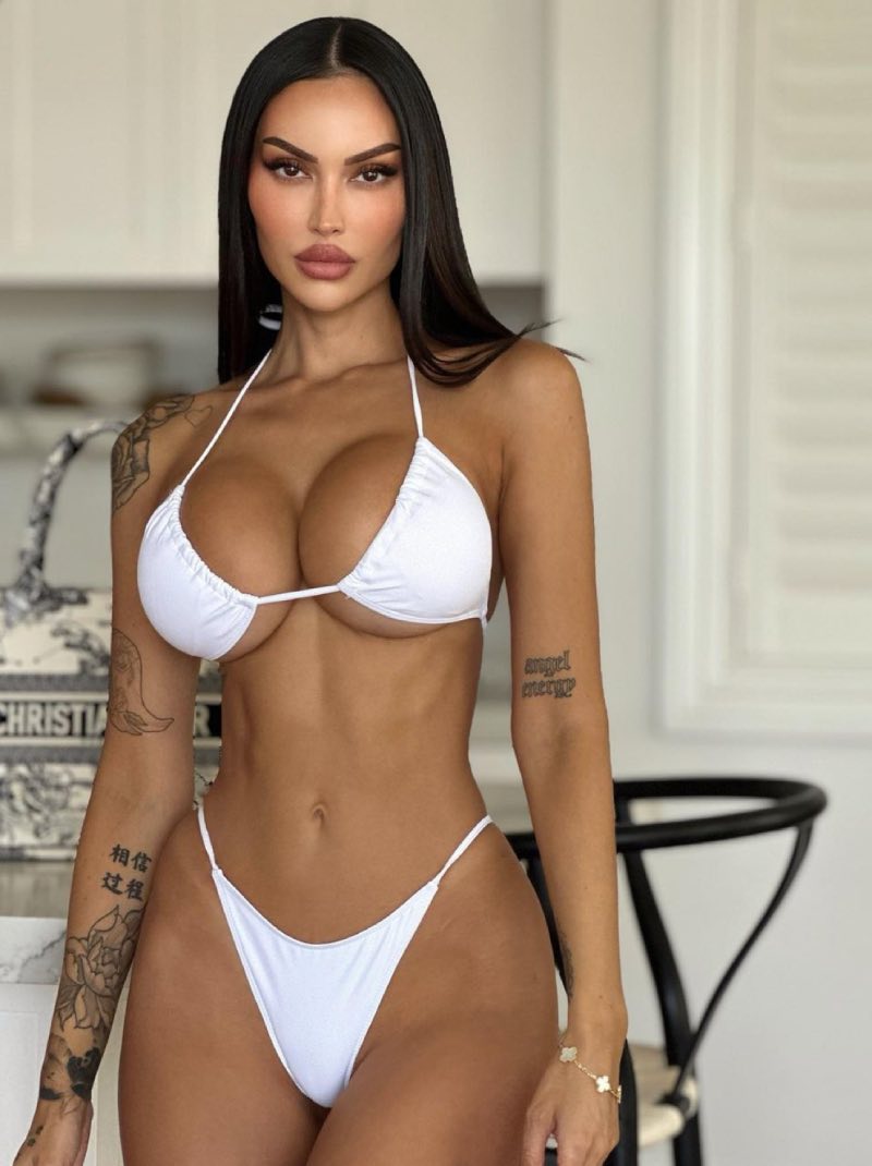 Witte bikini