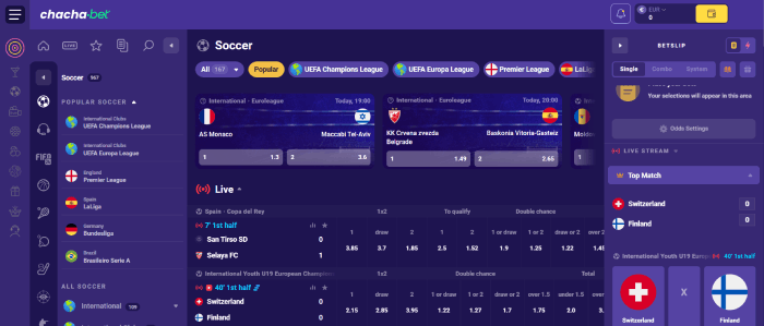 Voetbalweddenschappen bij bookmakers