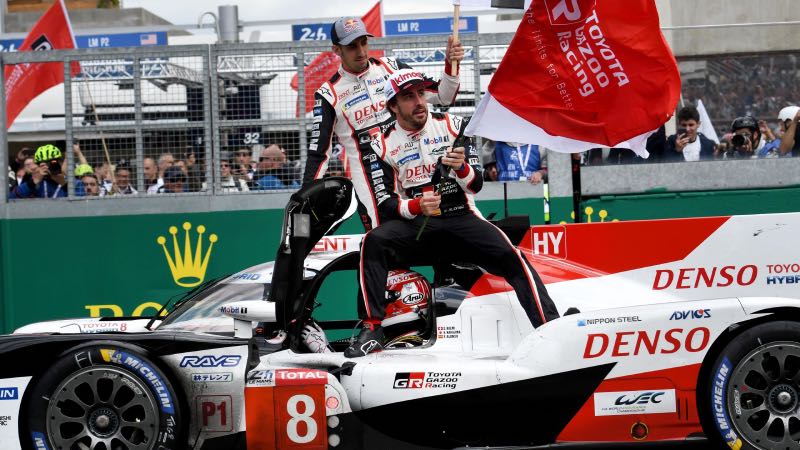 Alonso op Lemans wagen