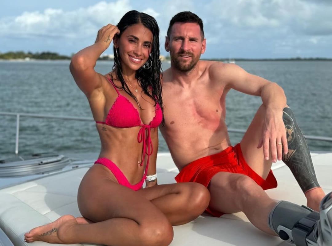 Antonella en Messi