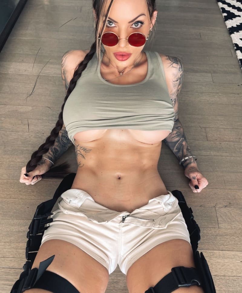 Kayleigh in sexy outfit