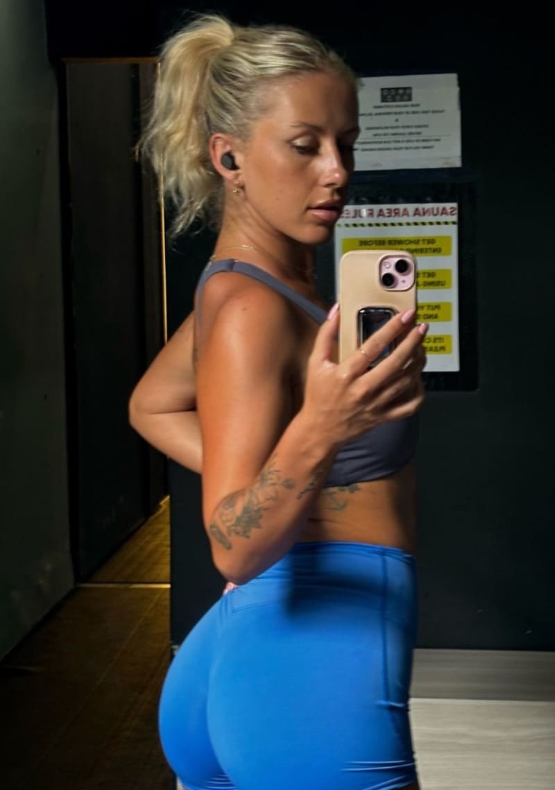 Nicole in sportschool