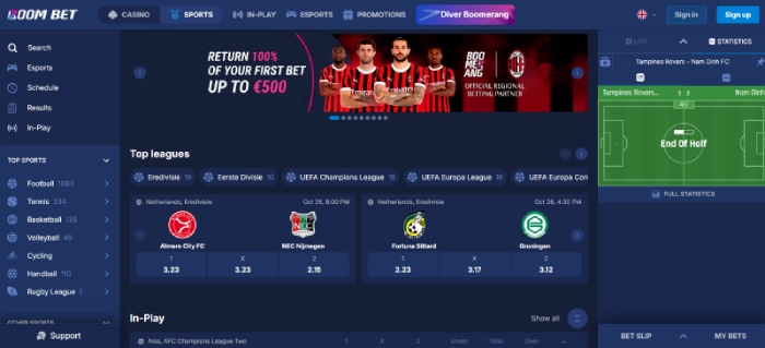Boom Bet top bookmaker zonder CRUKS
