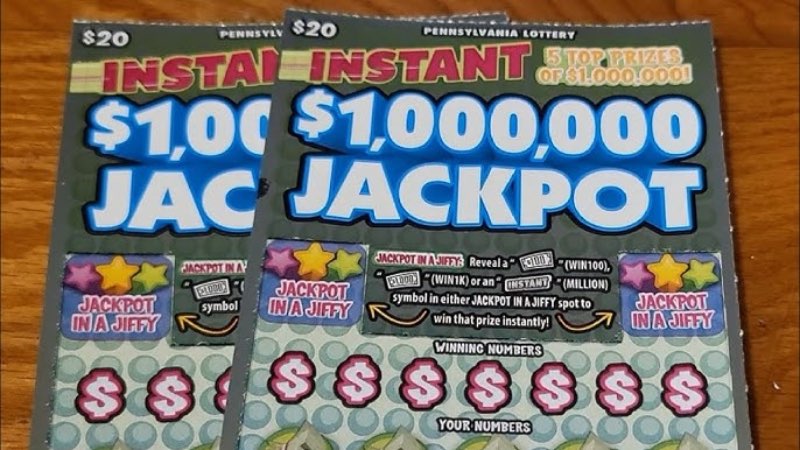 Krasloten met 1 miljoen dollar jack pot
