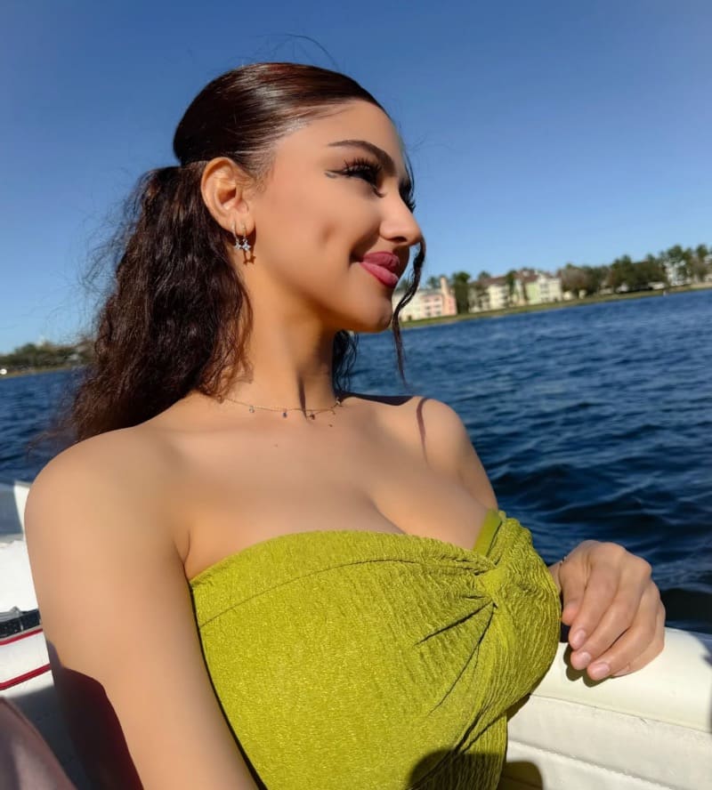 Diva in groen topje