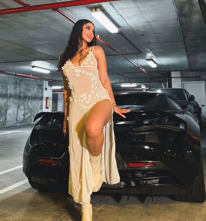 Diva in sexy lange jurk
