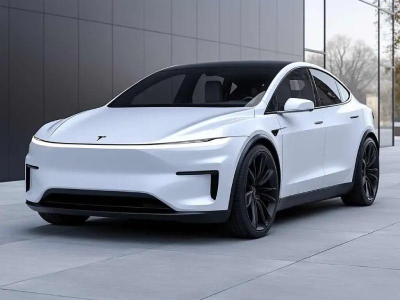Tesla model Y voorkant
