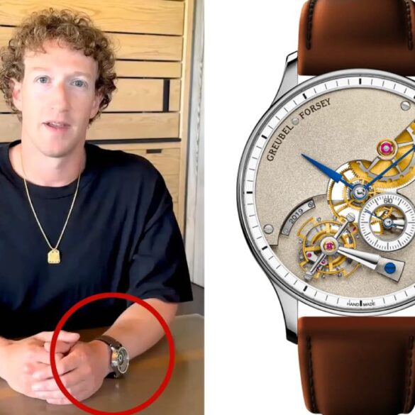 Zuckerberg draagt een peperduur horloge