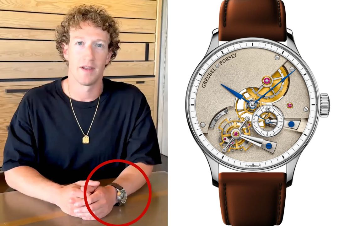 Zuckerberg draagt een peperduur horloge