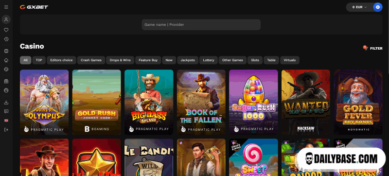 Games on gambling sites without CRUKS