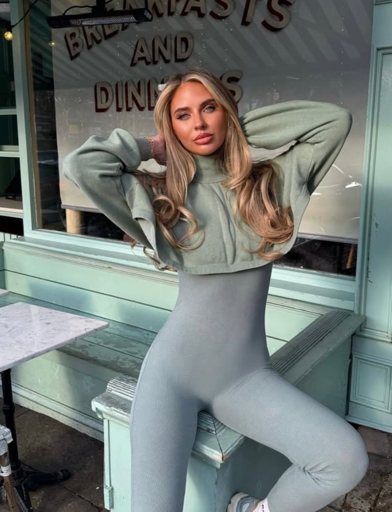 Molly in sexy groene jurk