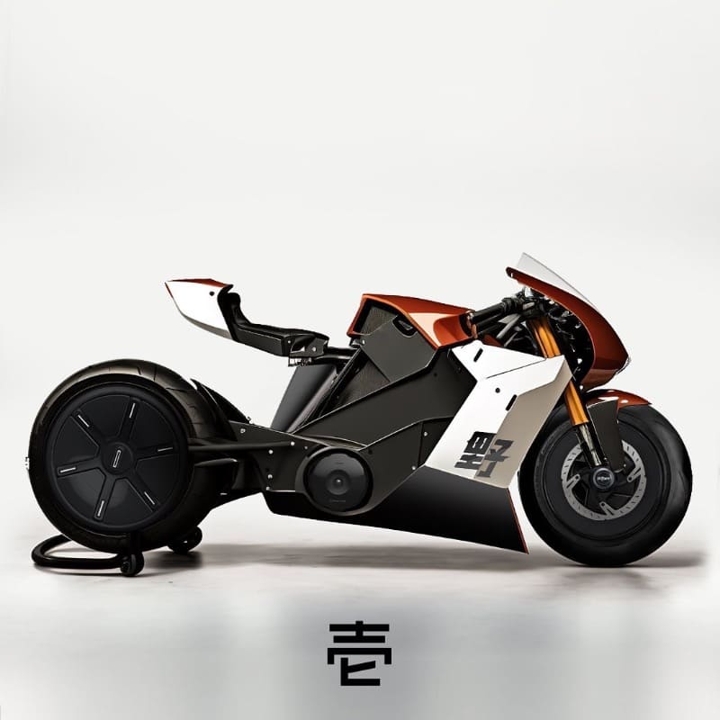 Motorcycle on wheels