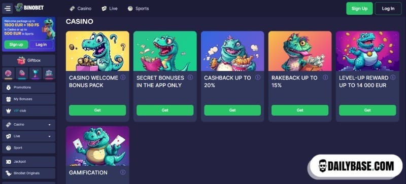 Binobet casino bonussen 